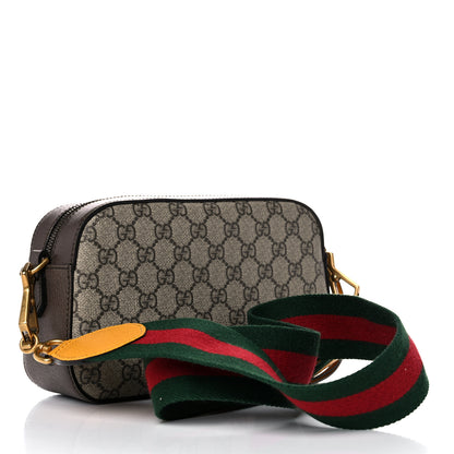 Gucci GG Supreme Monogram Web Neo Vintage Shoulder Bag Beige New Acero Crop 4 of 21
