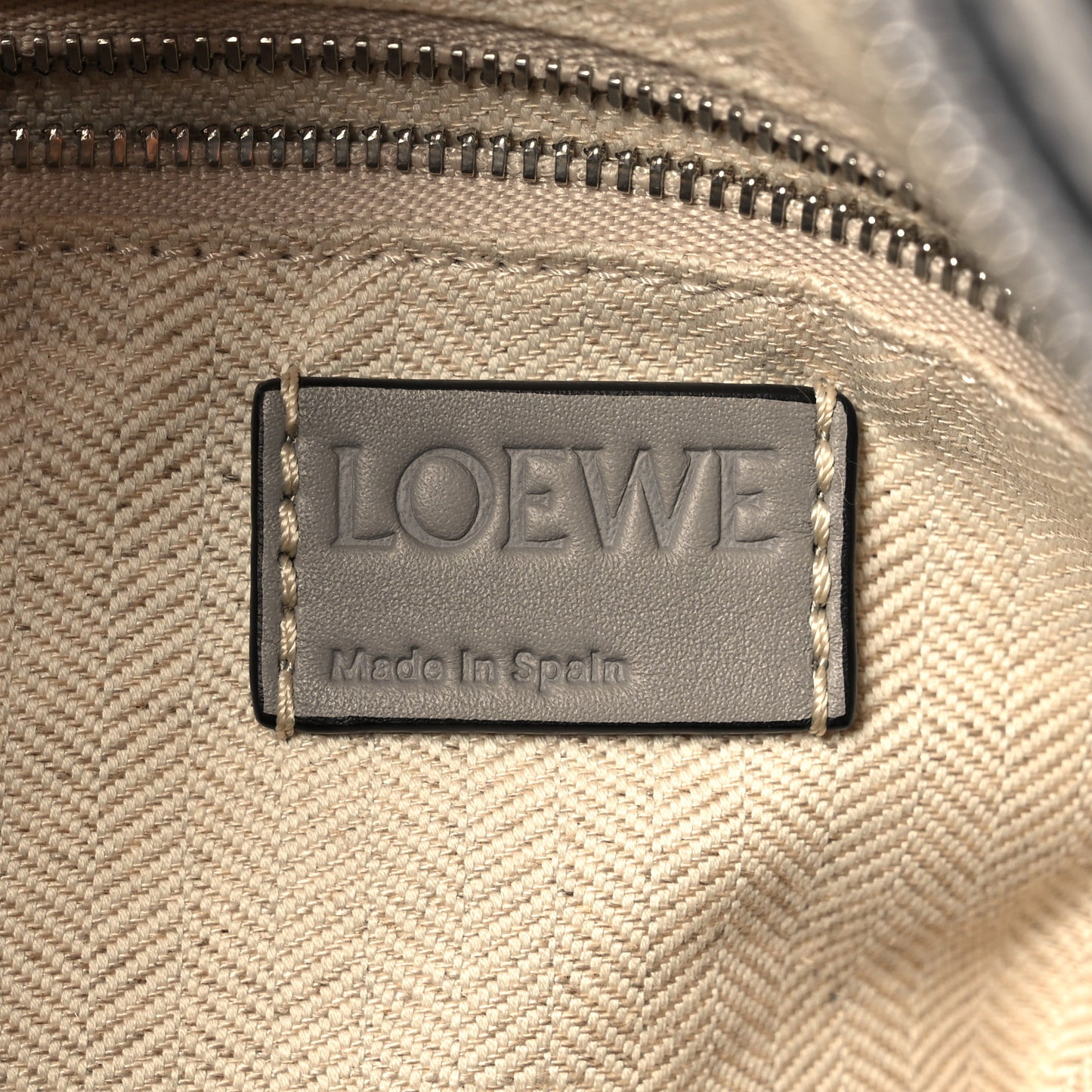 Calfskin Large Elephant Crossbody Bag Grey