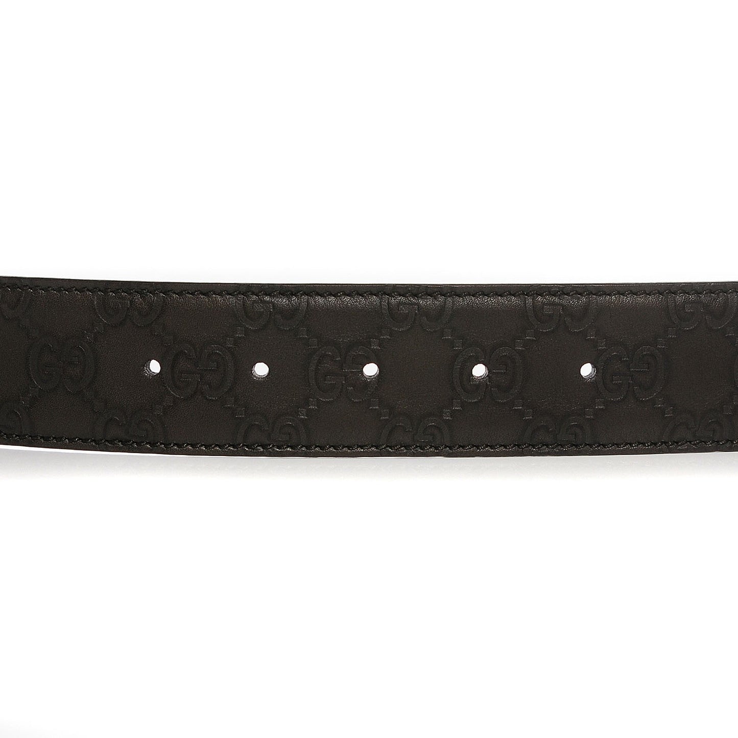 Guccissima Interlocking G Belt 85 34 Green Gold