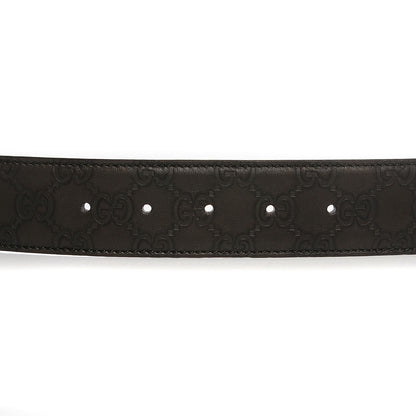 Gucci Guccissima Interlocking G Belt 85 34 Green Gold 6 of 6