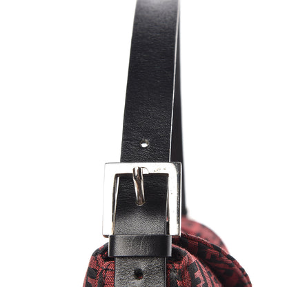 Fendi Zucchino Baguette Red Black 9 of 10