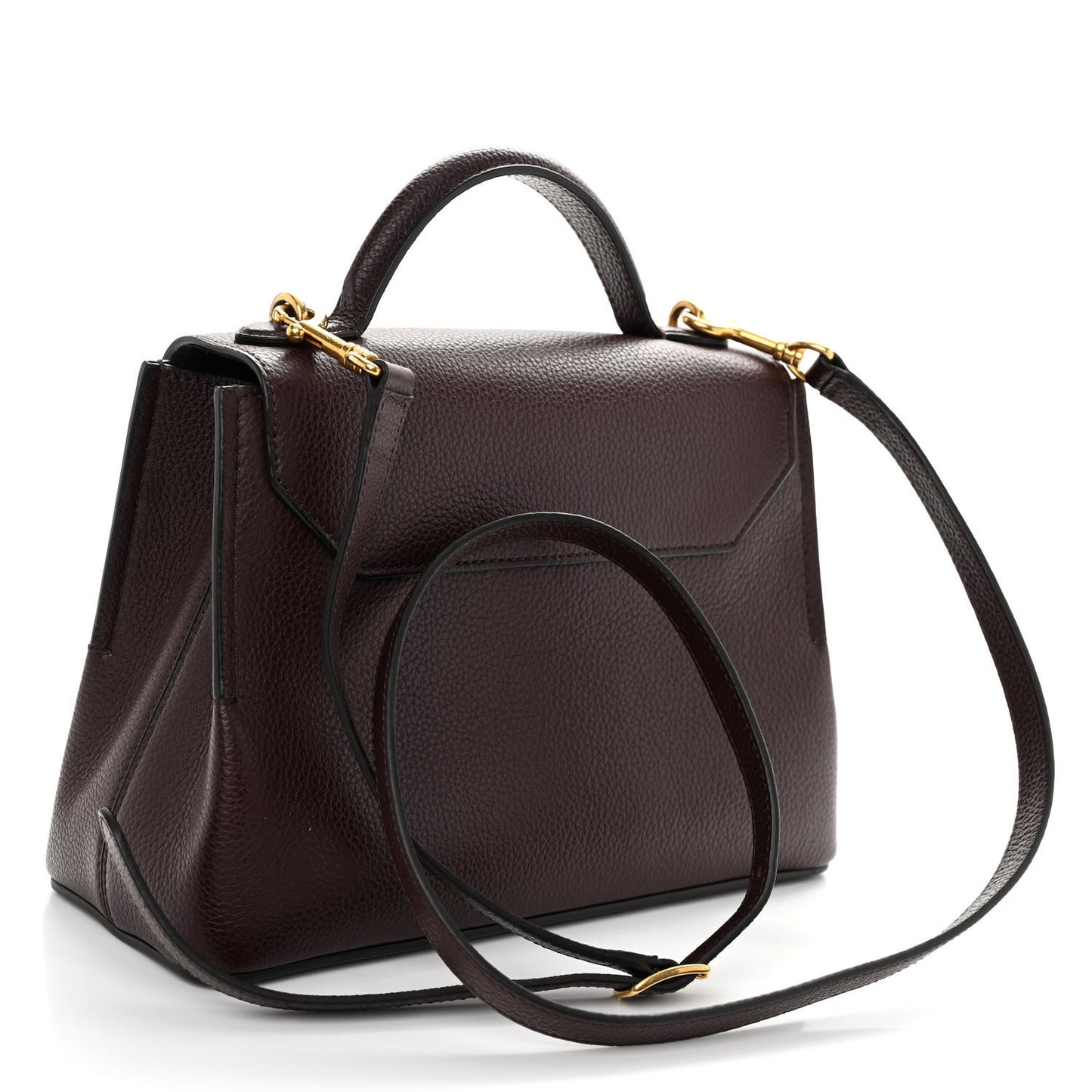 Small Classic Grain Calfskin Mini Seaton Oxblood