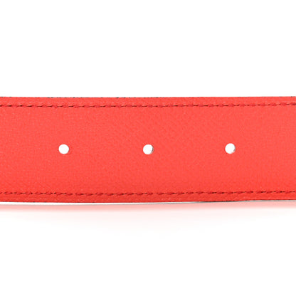 Hermes Epsom Swift 32mm Belt Strap 100 40 Rouge Pivoine Rouge Casaque 4 of 5