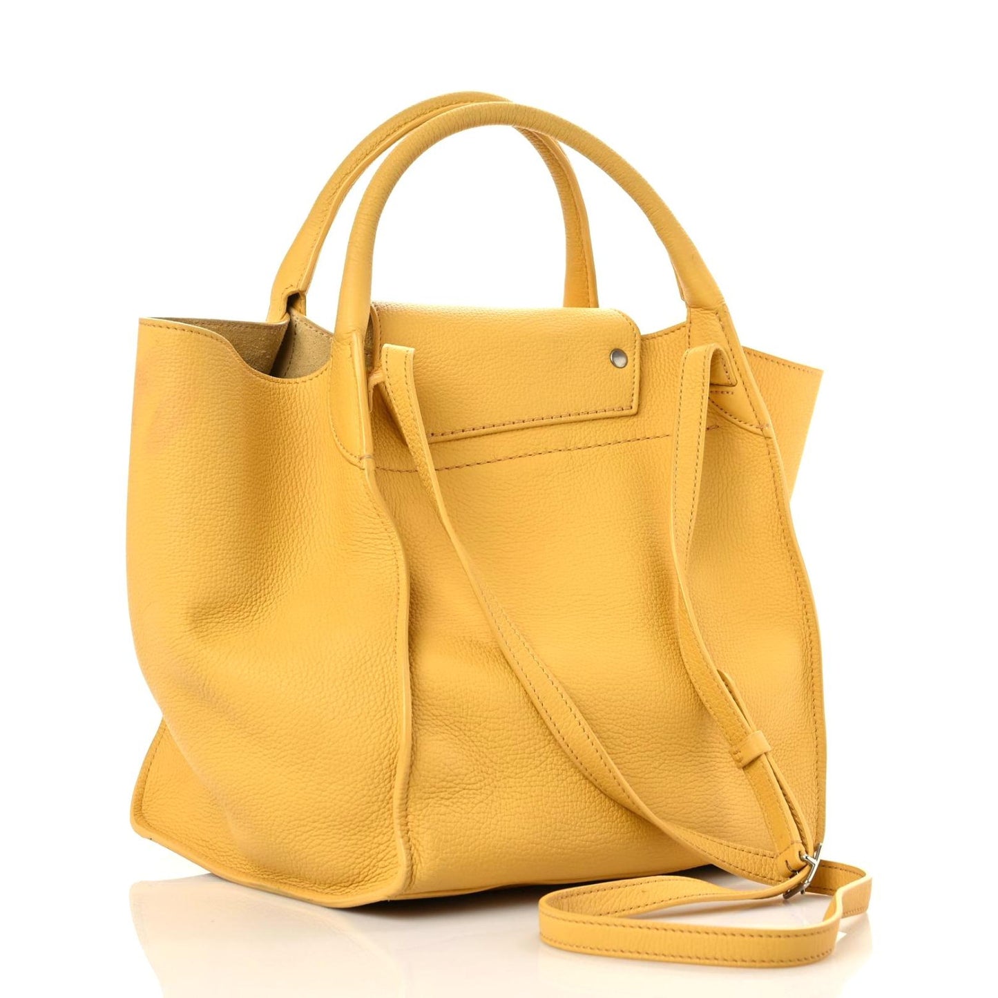 Supple Grained Calfskin Small Big Bag Sunflower