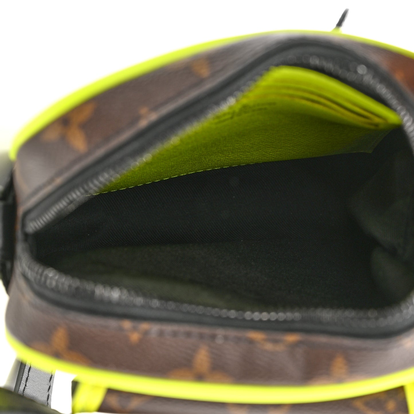 Monogram Macassar Christopher Wearable Wallet Fluorescent Yellow