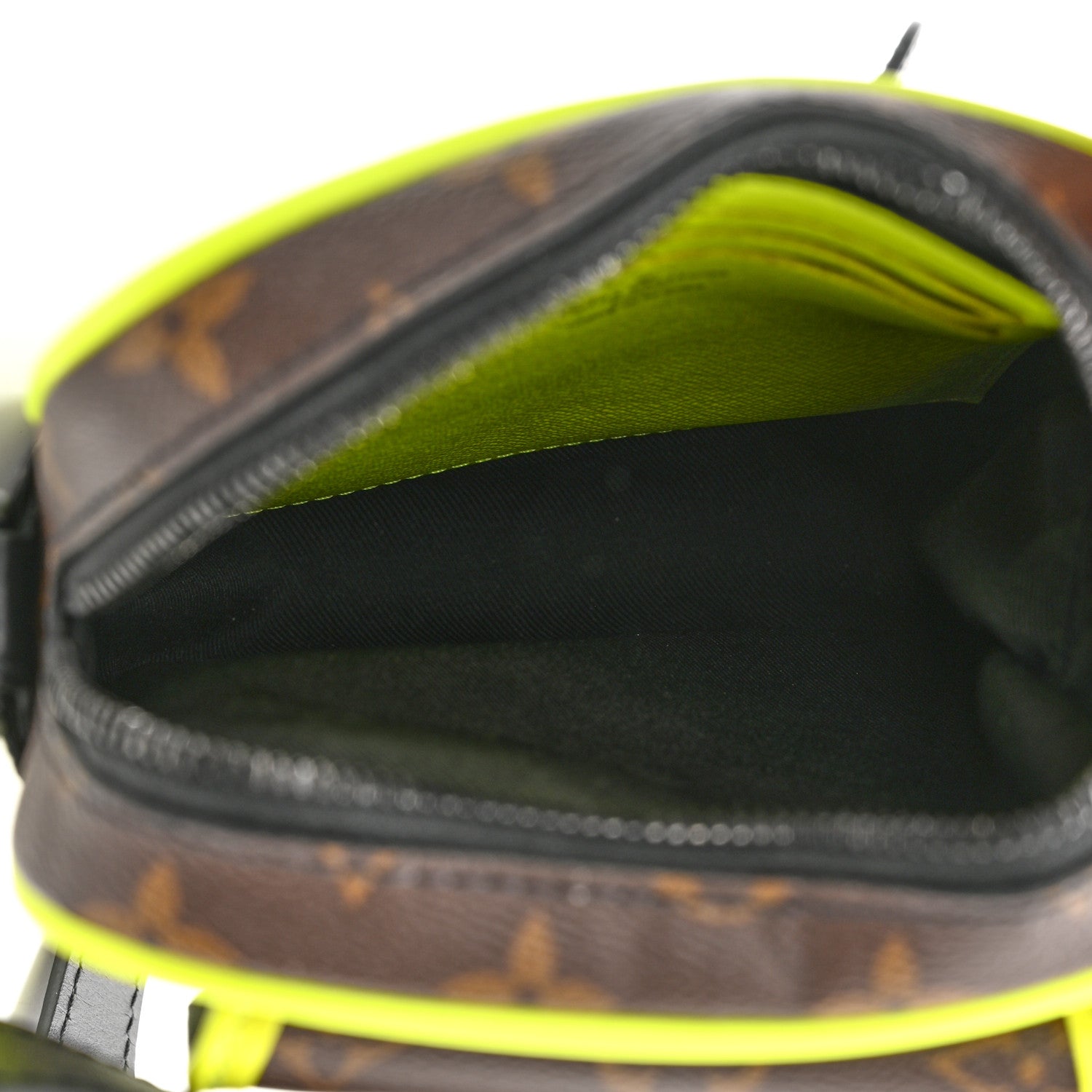 Louis Vuitton Monogram Macassar Christopher Wearable Wallet Fluorescent Yellow 7 of 9