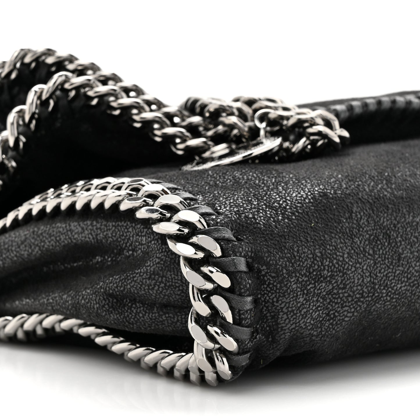 Shaggy Deer Falabella Fold Over Tote Black