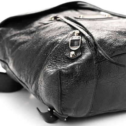 Balenciaga Agneau Classic Silver Hardware S Traveler Backpack Black 9 of 10