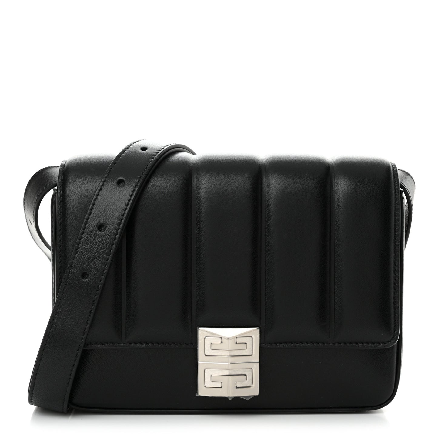 Lambskin 4G Medium Padded Crossbody Bag Black