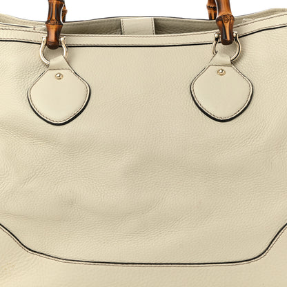 Gucci Grained Calfskin Medium Diana Bamboo Top Handle Tote Ivory 8 of 10