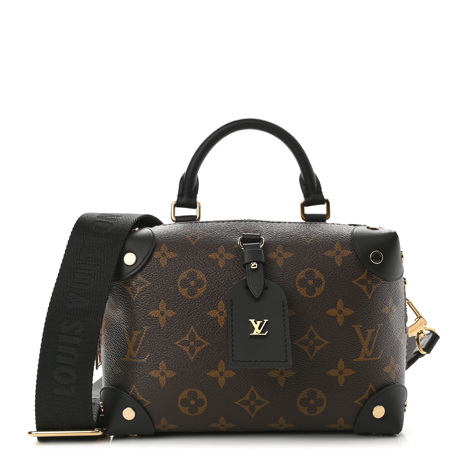 Louis Vuitton Monogram Petite Malle Souple Black 1 of 8