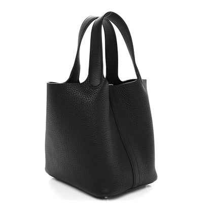 Hermes Taurillon Clemence Picotin Lock 18 PM Black 3 of 11