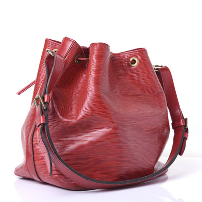 Louis Vuitton Epi Petit Noe Castillan Red 3 of 19