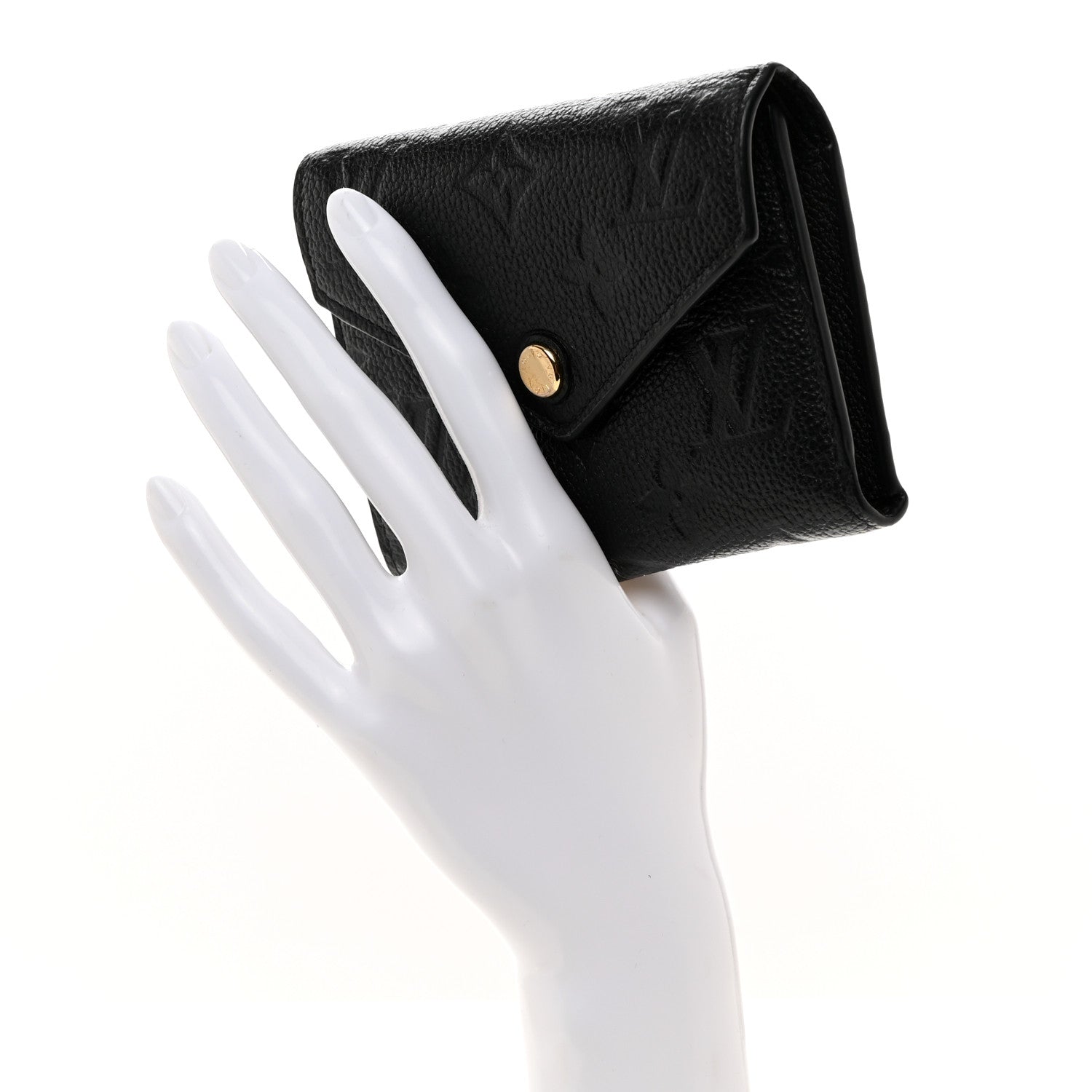 Louis Vuitton Empreinte Victorine Wallet Black 2 of 7