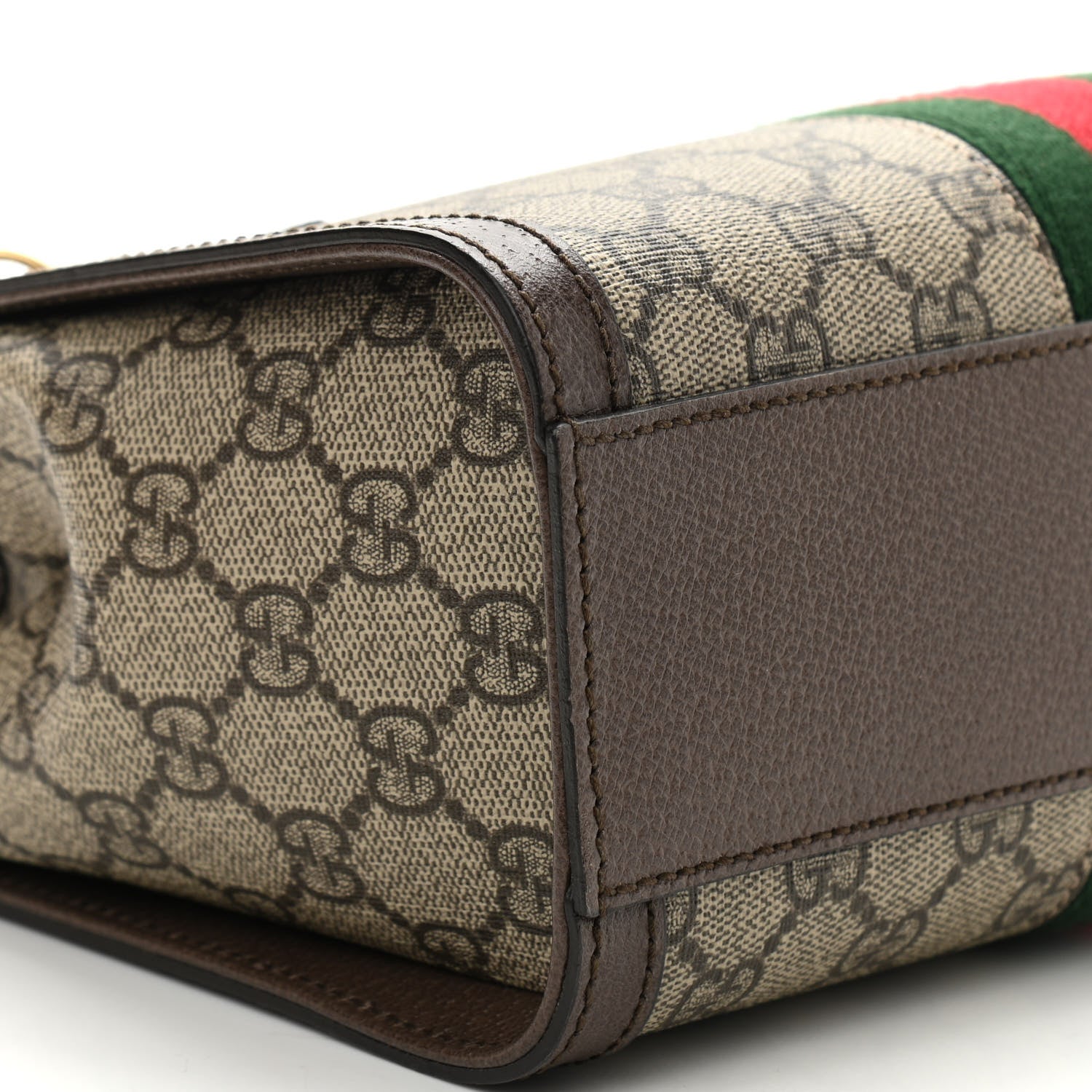 Gucci GG Supreme Monogram Small Ophidia Tote Bag Brown 8 of 9
