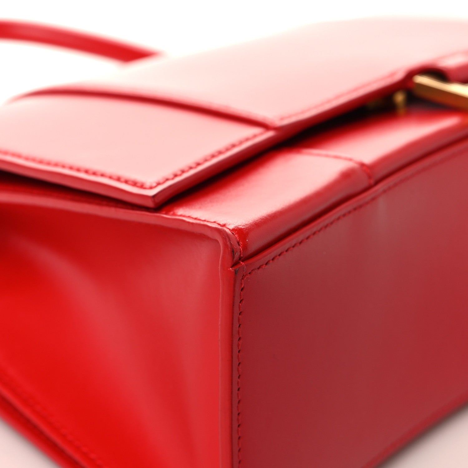 Balenciaga Shiny Box Calfskin Medium Hourglass Top Handle Bag Bright Red 10 of 11