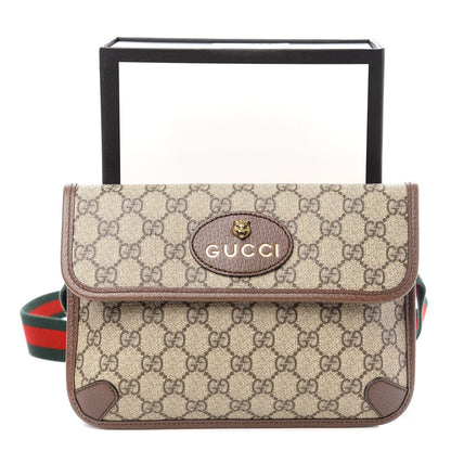 Gucci GG Supreme Monogram Neo Vintage Web Belt Bag Brown 11 of 11