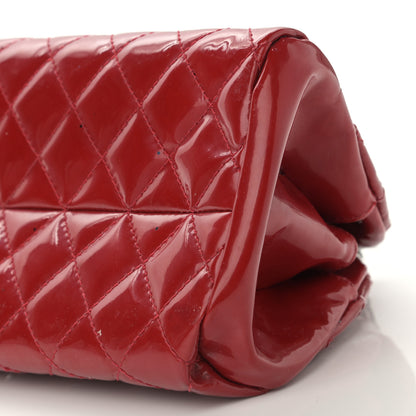 Chanel Patent Quilted Small Just Mademoiselle Bowling Bag Red 10 of 11