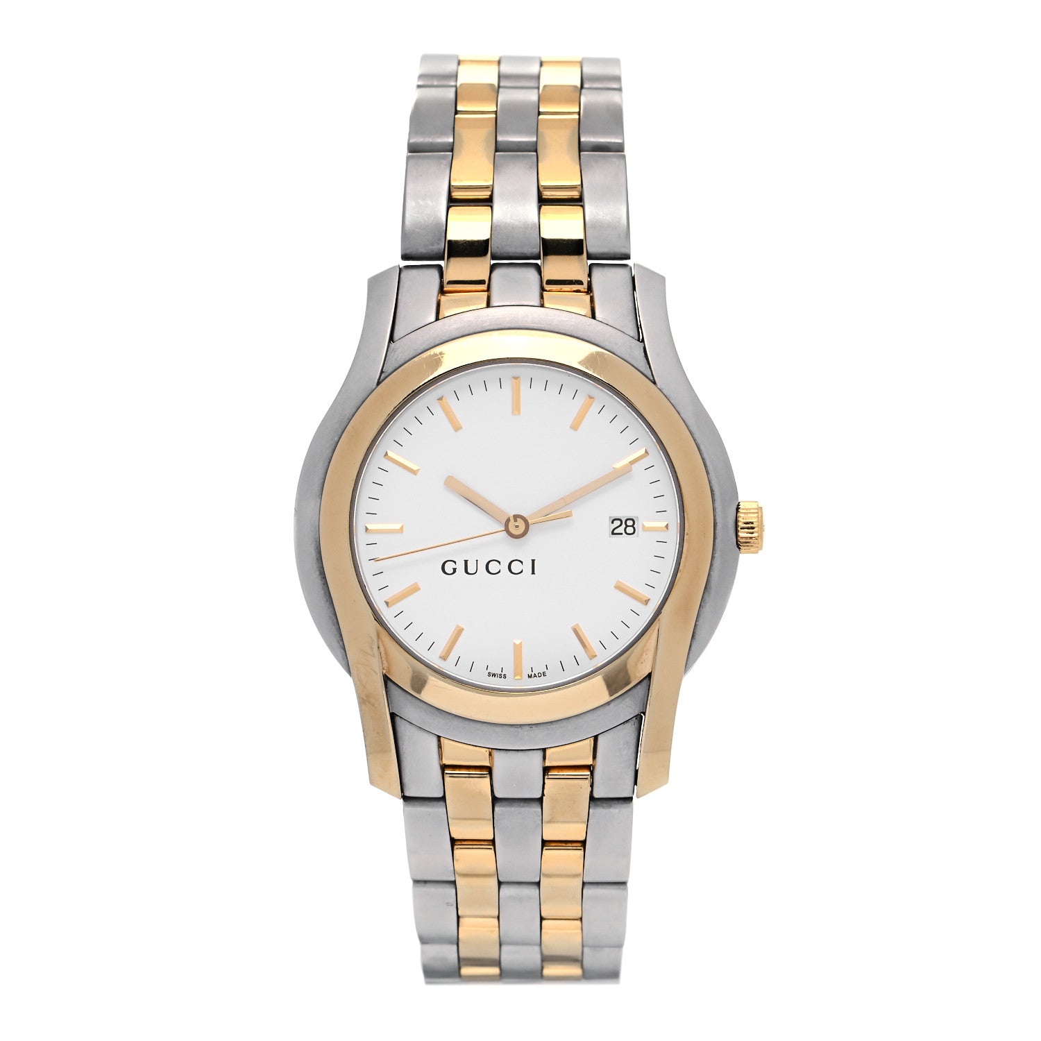 Gucci Stainless Steel 38mm 5500XL Two Tone Quartz Watch 1 of 6