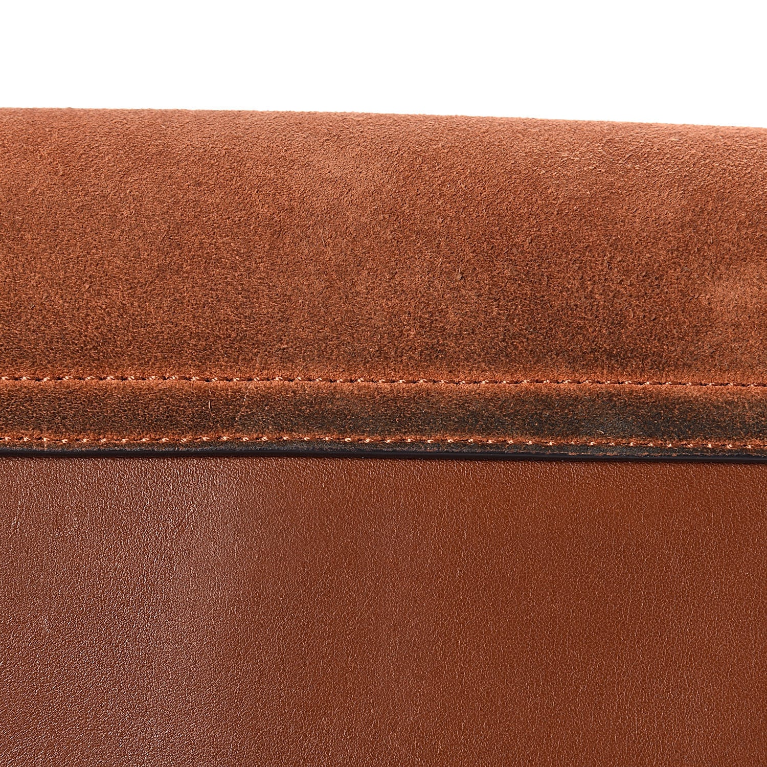 Chloe Suede Calfskin Small Faye Shoulder Bag Tobacco 10 of 13