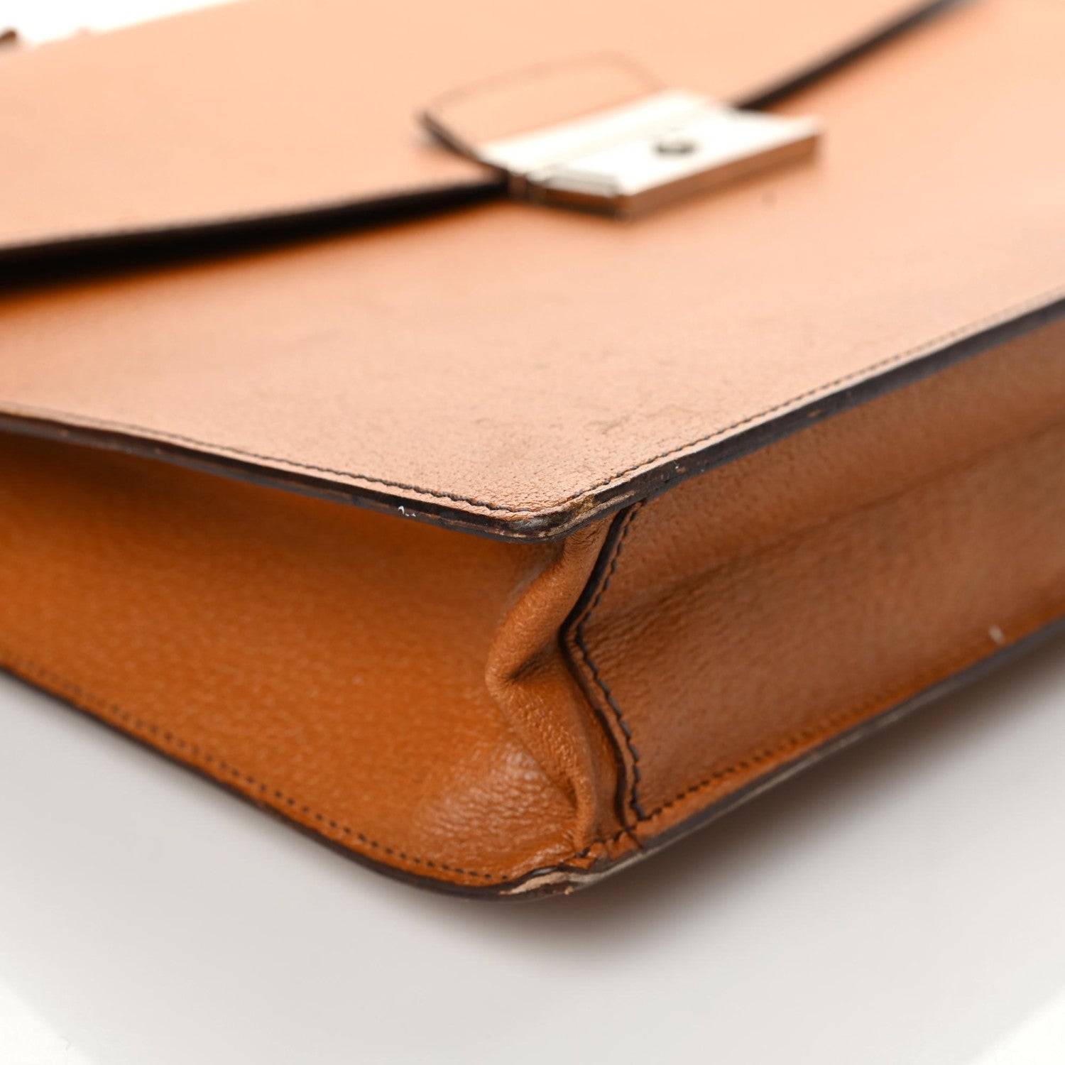 Prada Pigskin Briefcase Brown 8 of 16