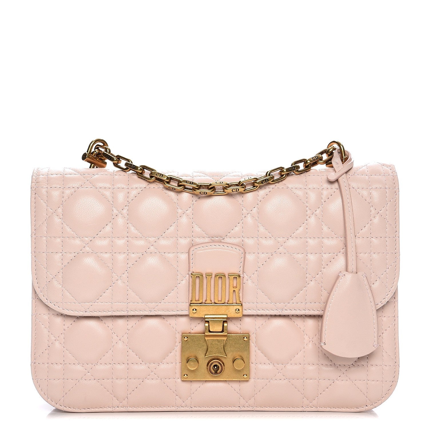Christian Dior Lambskin Cannage Large Dioraddict Flap Rose Poudre 1 of 16