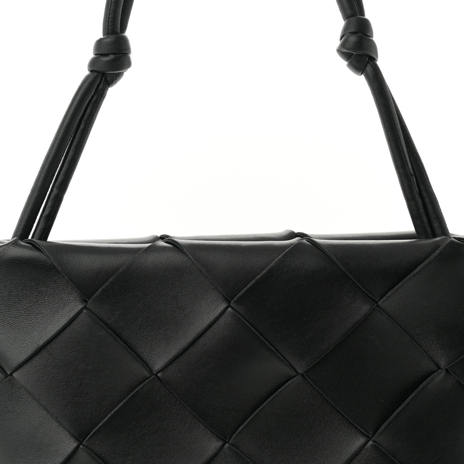Bottega Veneta Nappa Maxi Intrecciato Clasp Bucket Bag Black 7 of 10