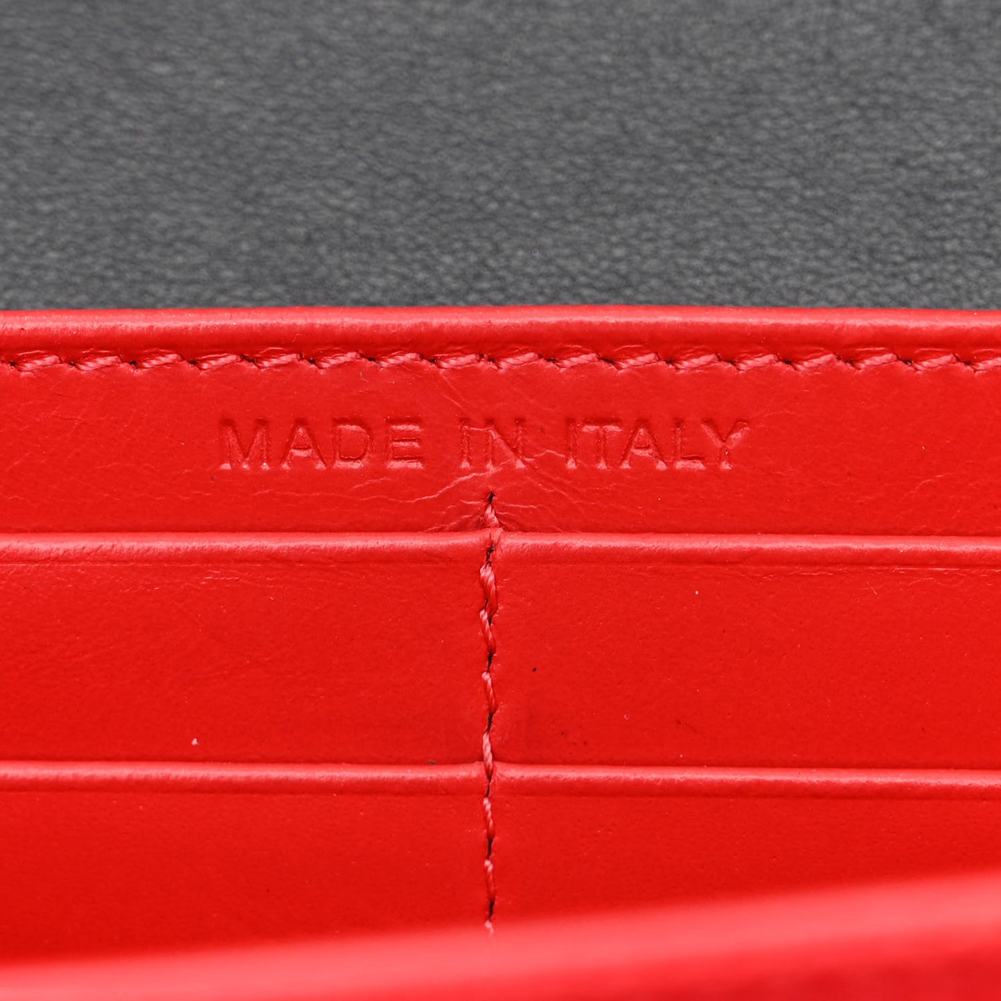 Calfskin Boudoir Chain Wallet Black