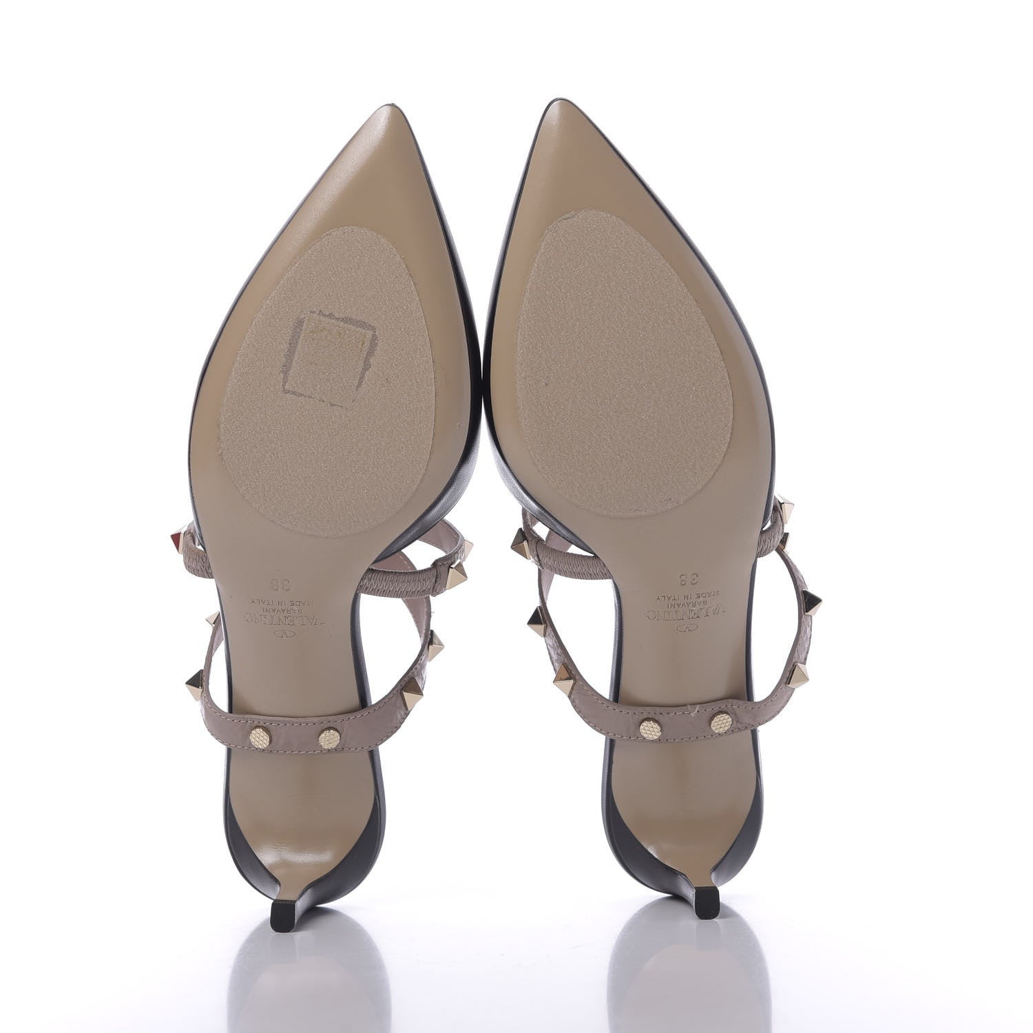 Valentino Garavani Nappa Rockstud Criss Cross 55mm Mules 38 Black Poudre 6 of 10