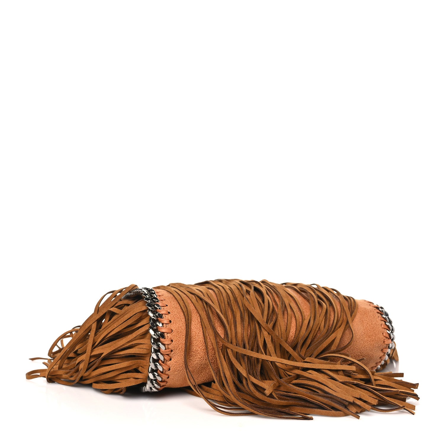 Stella McCartney Shaggy Deer Fringe Mini Falabella Tote Brown 4 of 8