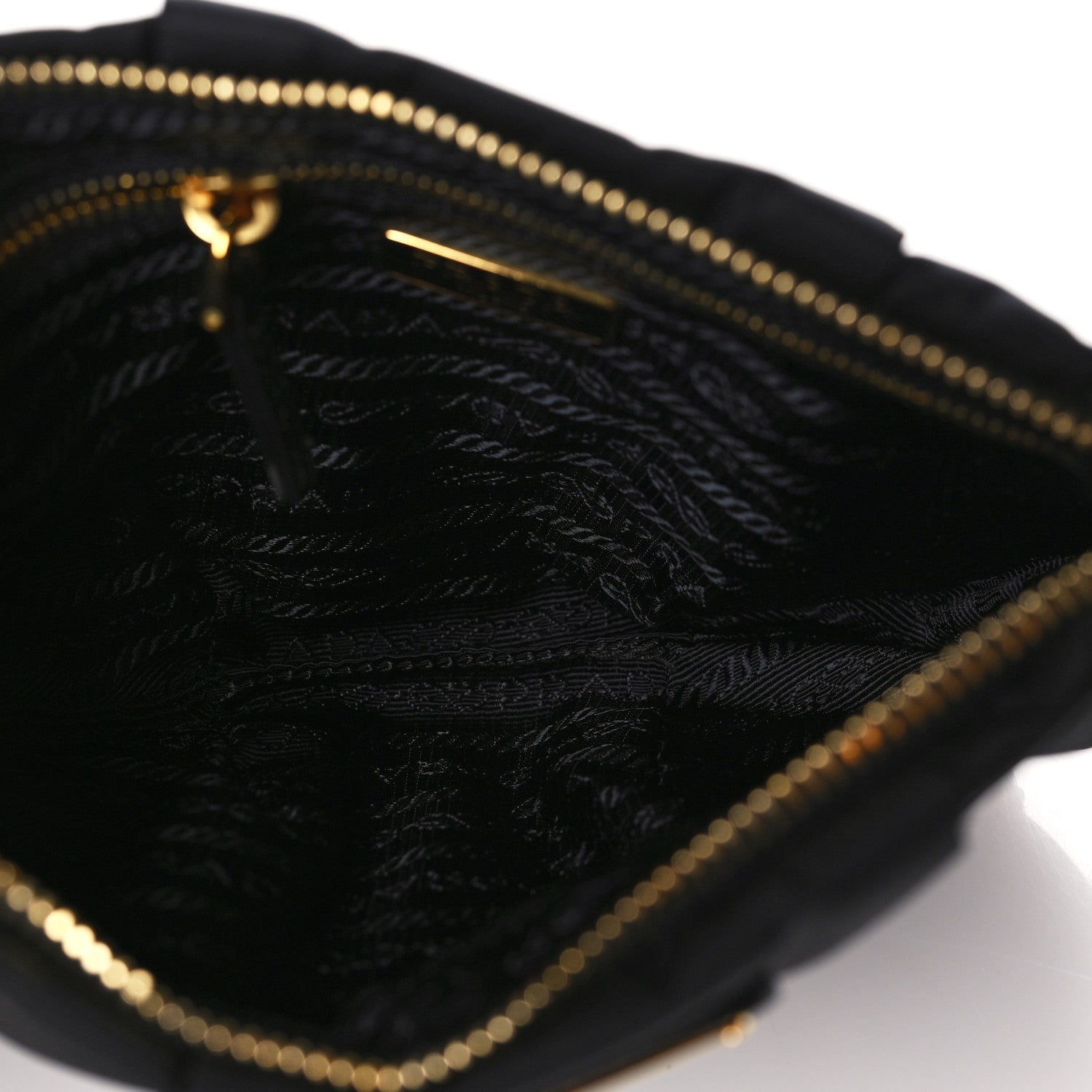 Prada Tessuto Nylon Wristlet Clutch Black 5 of 7
