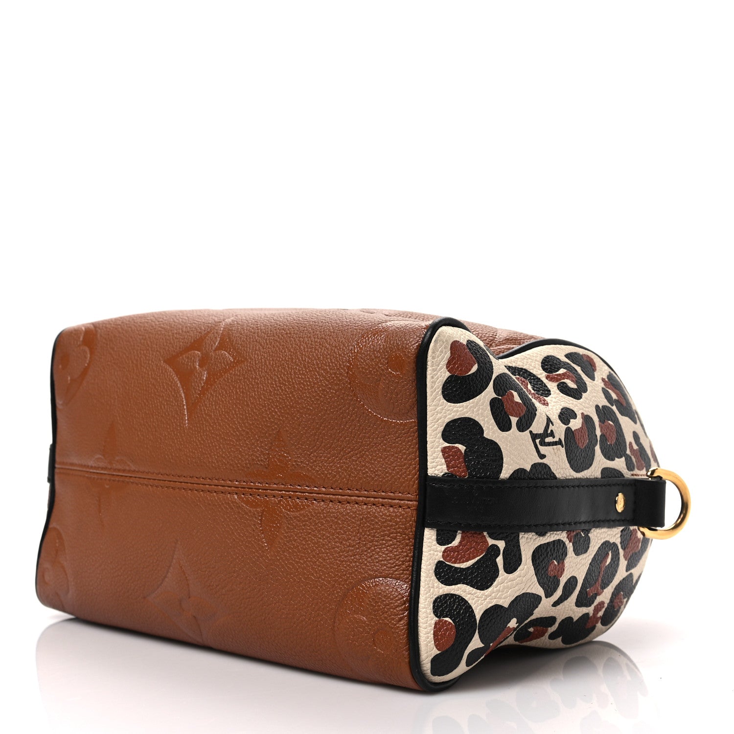Louis Vuitton Empreinte Monogram Giant Wild At Heart Speedy Bandouliere 25 Caramel 7 of 7