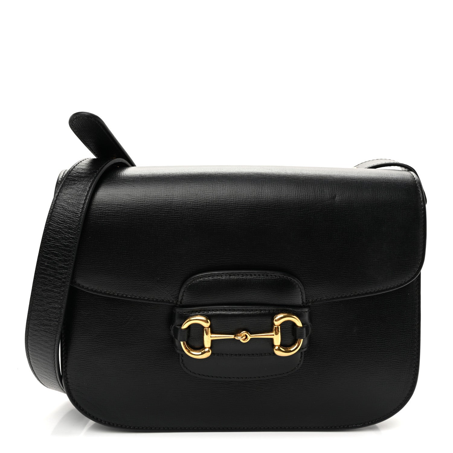 Gucci Azalea Calfskin Horsebit 1955 Shoulder Bag Black 1 of 10