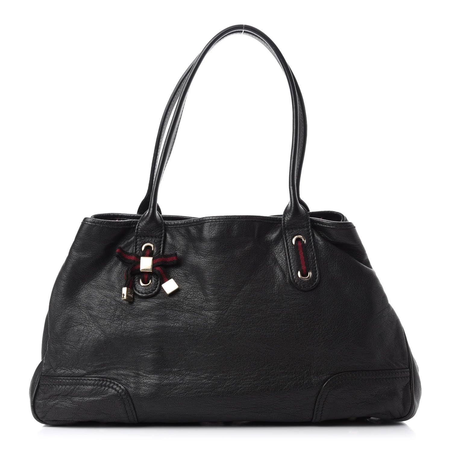 Gucci Calfskin Medium Princy Tote Black 1 of 10
