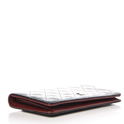 Chanel Caviar Quilted Yen Wallet Black 4 of 10