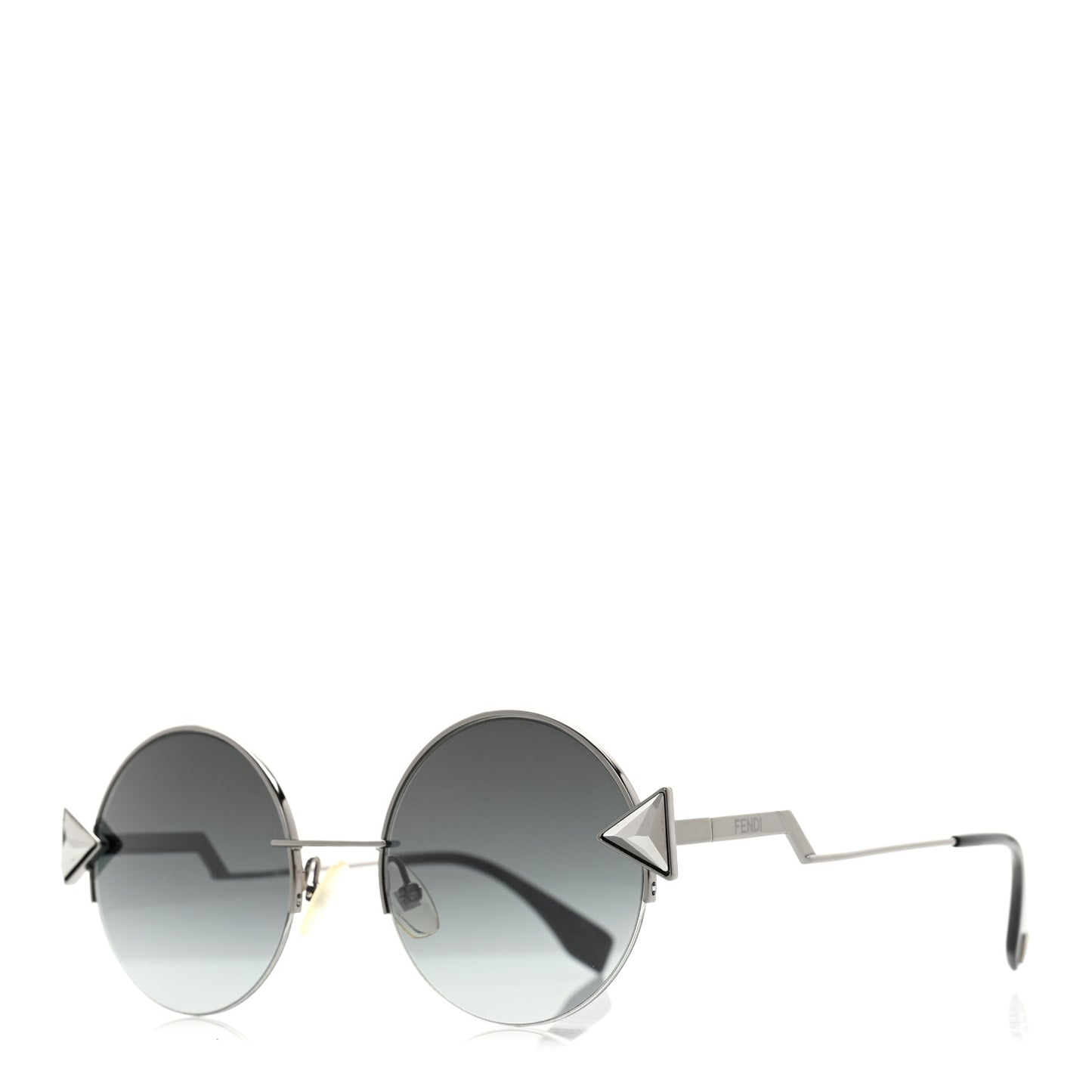 Metal Fendi FF024 Sunglasses Silver