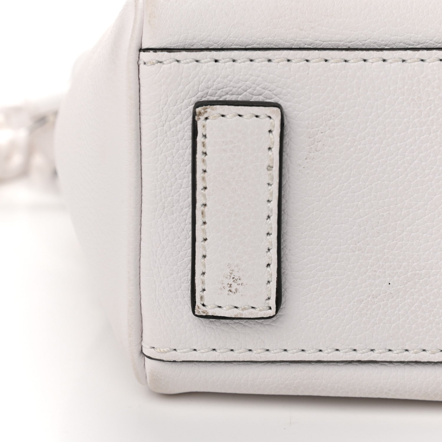 Versace Grained Calfskin Small La Medusa Top Handle Bag White 14 of 15