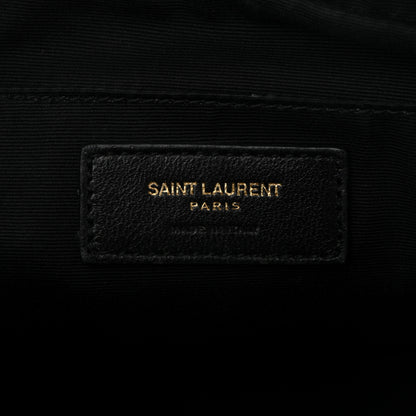 Saint Laurent Calfskin Matelasse Monogram Lou Camera Bag Black 6 of 10
