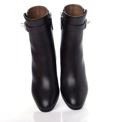 Hermes Calfskin Saint Germain Ankle Boots 35 Black 5 of 11