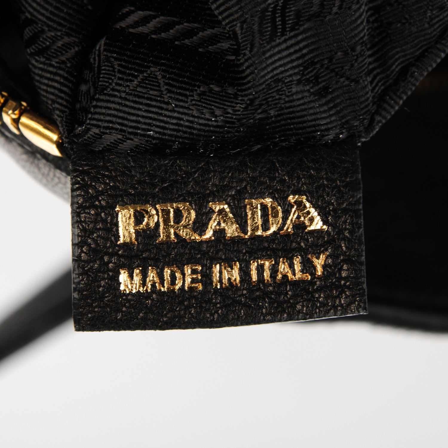Prada Vitello Daino Side Zip Tote Black 8 of 8