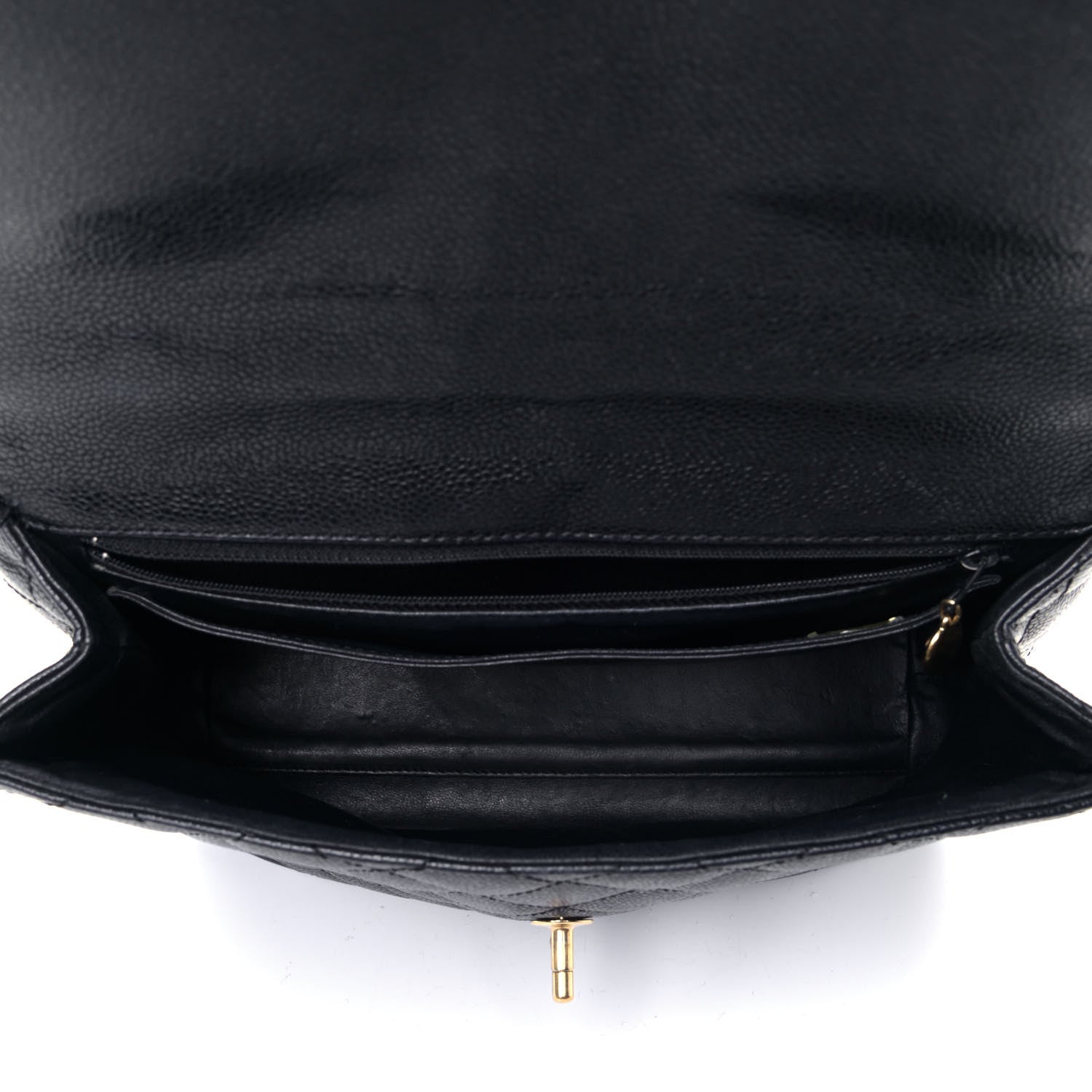 Chanel Caviar Quilted Jumbo Kelly Flap Black 4 of 5