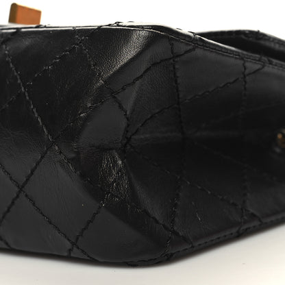 Chanel Aged Calfskin Quilted 2.55 Reissue Mini Flap Black 10 of 10