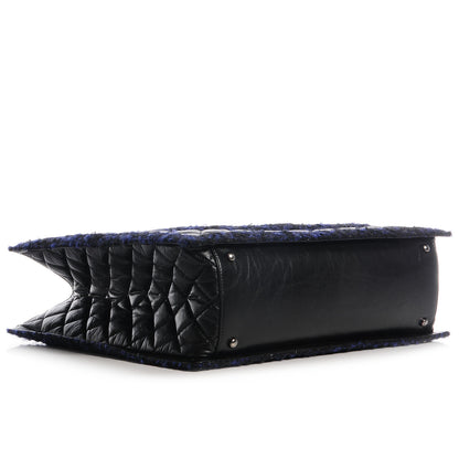 Chanel Calfskin Tweed Large Secrets Tote Black 5 of 9