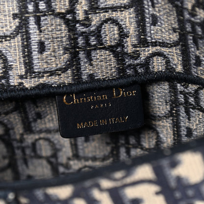 Christian Dior Oblique Slim Saddle Pouch Blue 6 of 9