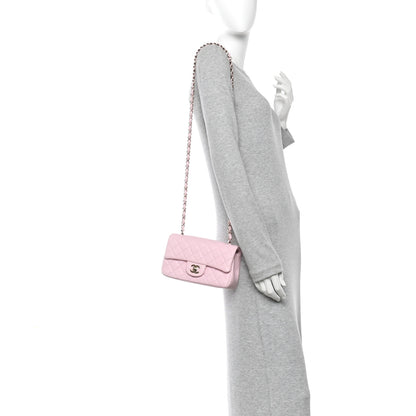 Chanel Lambskin Quilted Mini Rectangular Flap Pink 2 of 11