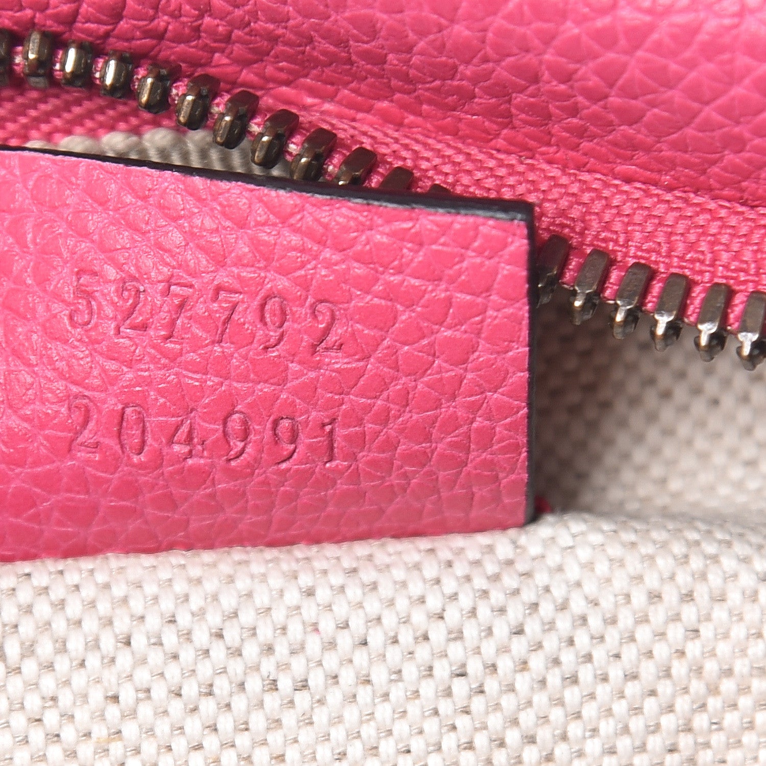 Gucci Grained Calfskin Small Logo Belt Bag Box Pink Green 7 of 11