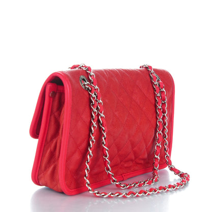 Chanel Caviar Quilted Medium French Riviera Flap Red 3 of 8
