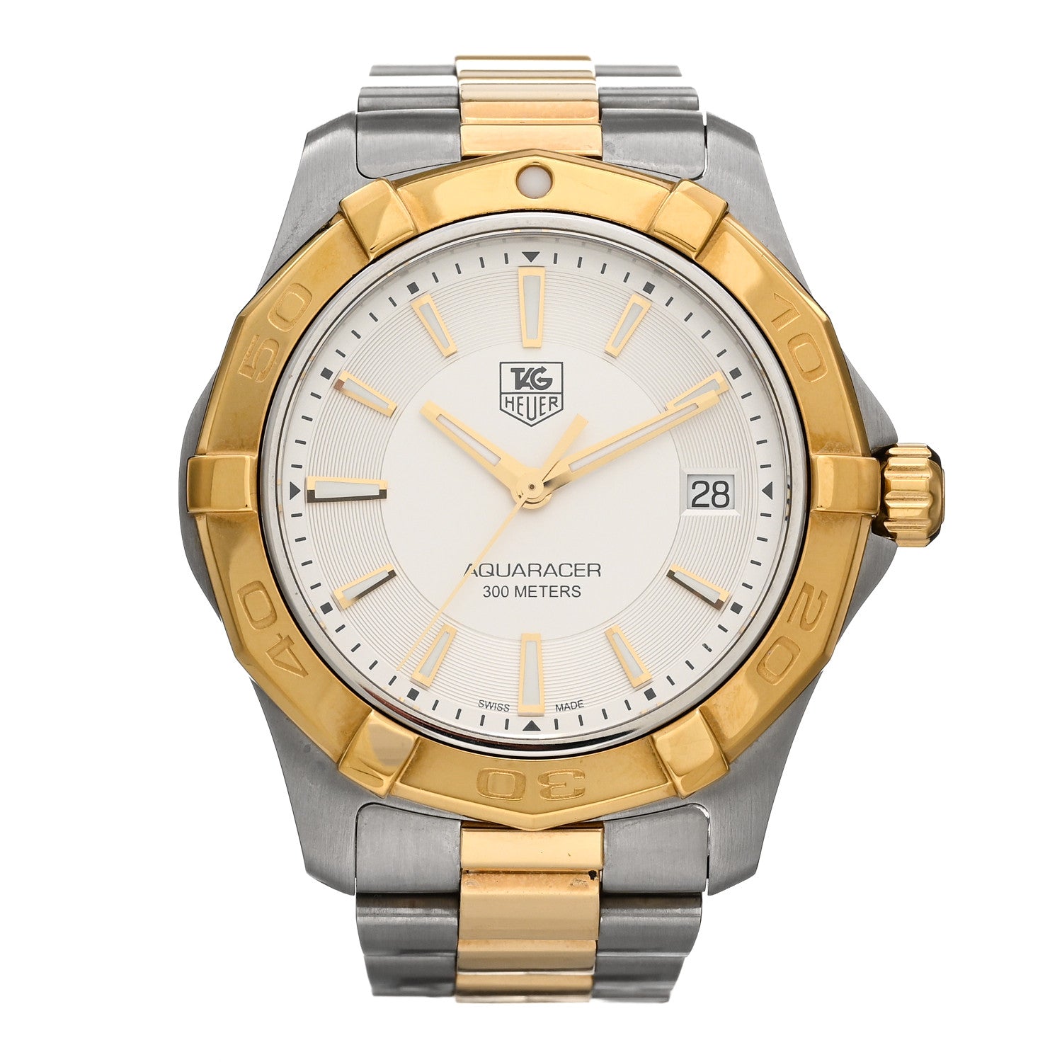 Tag Heuer Stainless Steel 39mm Aquaracer 300M Quartz Watch Silver WAP1120 1 of 4