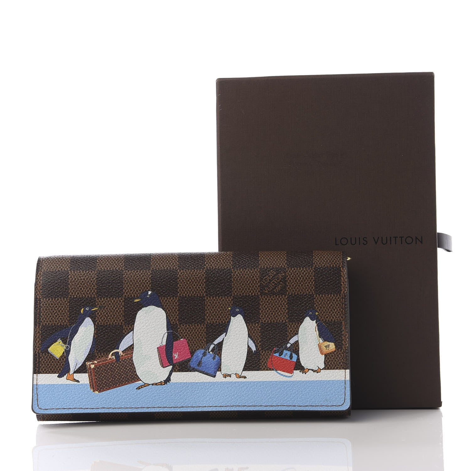 Louis Vuitton Damier Ebene 2017 Christmas Animation Sarah Wallet 9 of 9