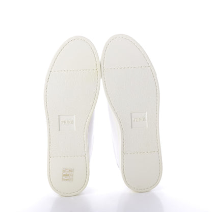 Fendi Vitello FF Rockoclick Slip On Sneakers 40 White 7 of 11